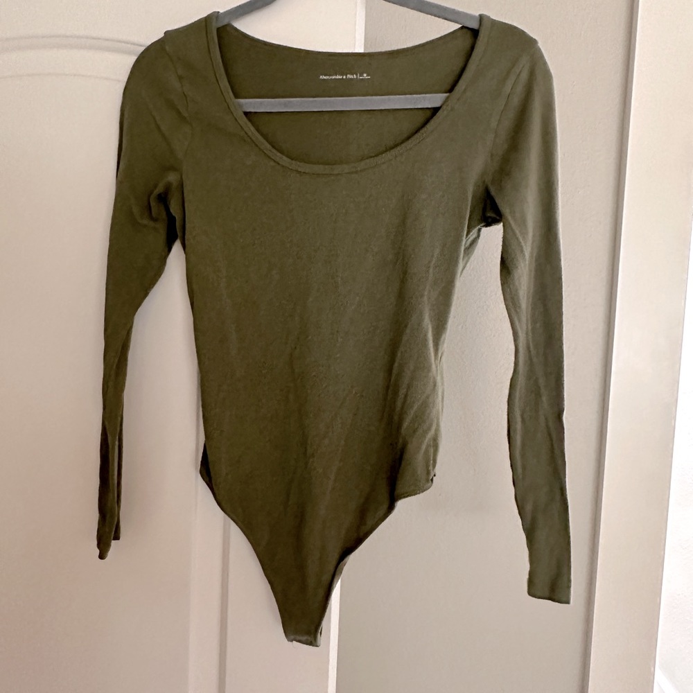 Abercrombie & Fitch Olive Green Bodysuit